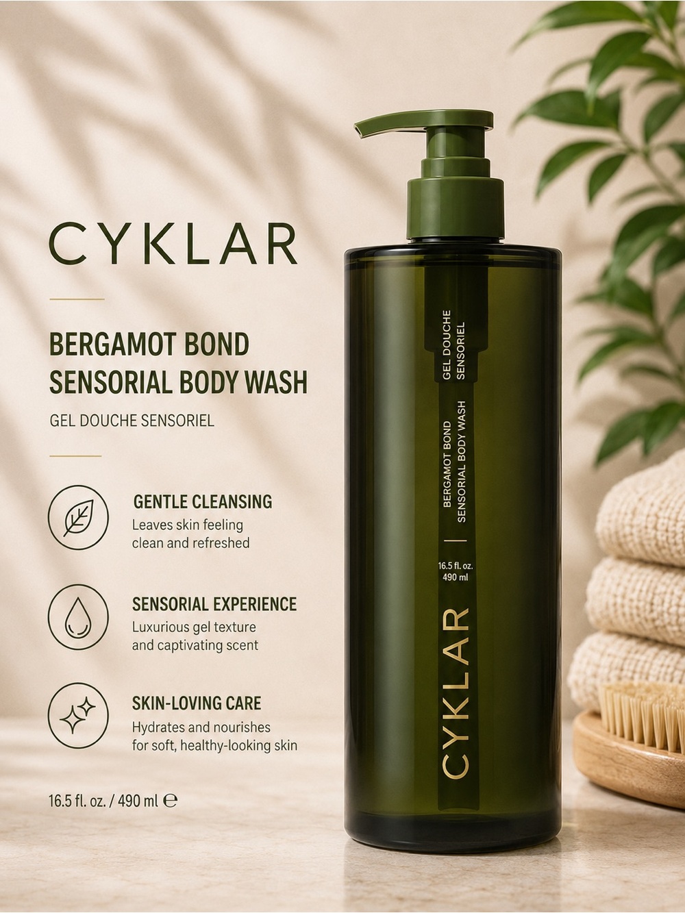 CYKLAR Bergamot Bond Sensorial Body Wash